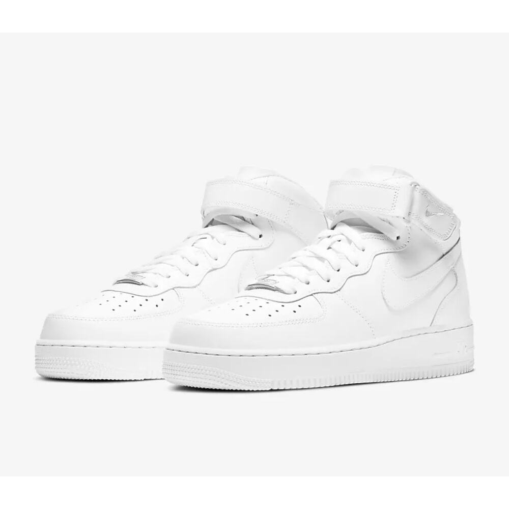 Nike Air Force 1 Mid LE Womans Size 5.5/ 4 youth/ New in Box / White On White